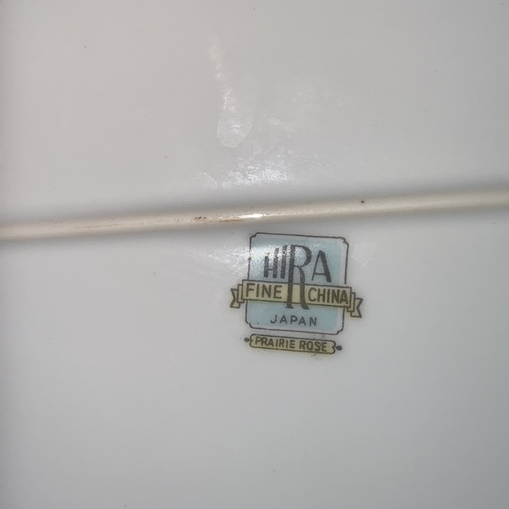 Vintage HIRA Fine China: PRAIRIE ROSE PATTERN, 16"x11.5" Large Serving Platter - Picture 5 of 5